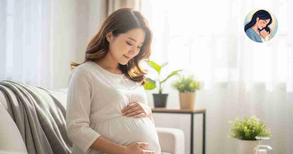 임신 준비를 위해 영양제를 복용하는 여성