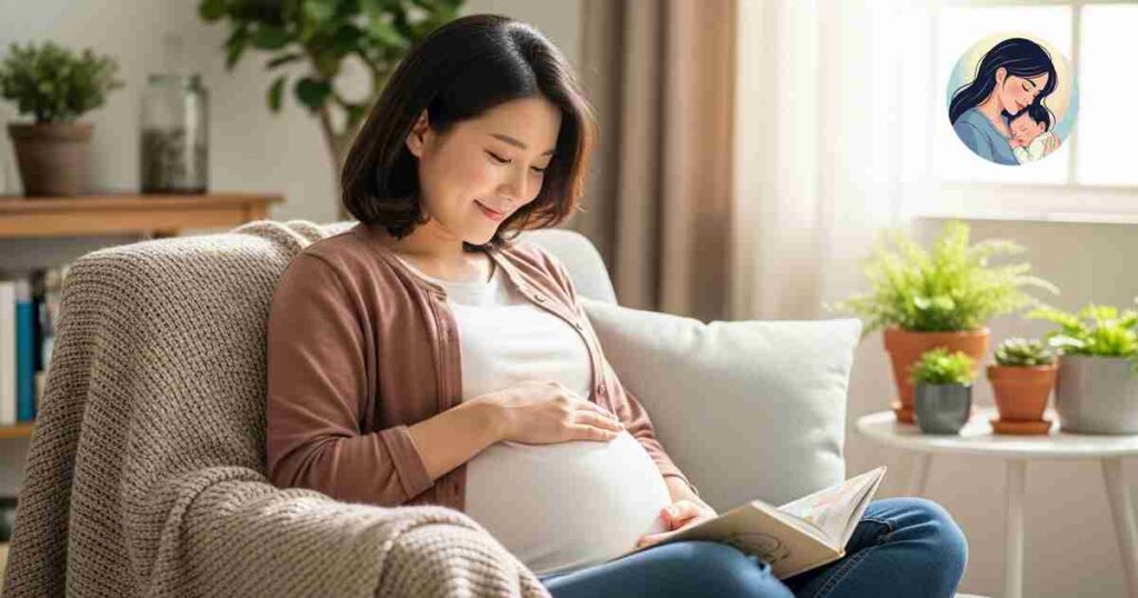수유 자세를 배우는 신생아 엄마